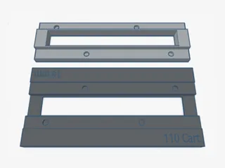 110 Film Holder for Flatbed Scanner - Short