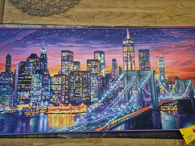 Maßgefertigter Bilderrahmen für Malen-nach-Zahlen-Bilder (80 x 40 cm)