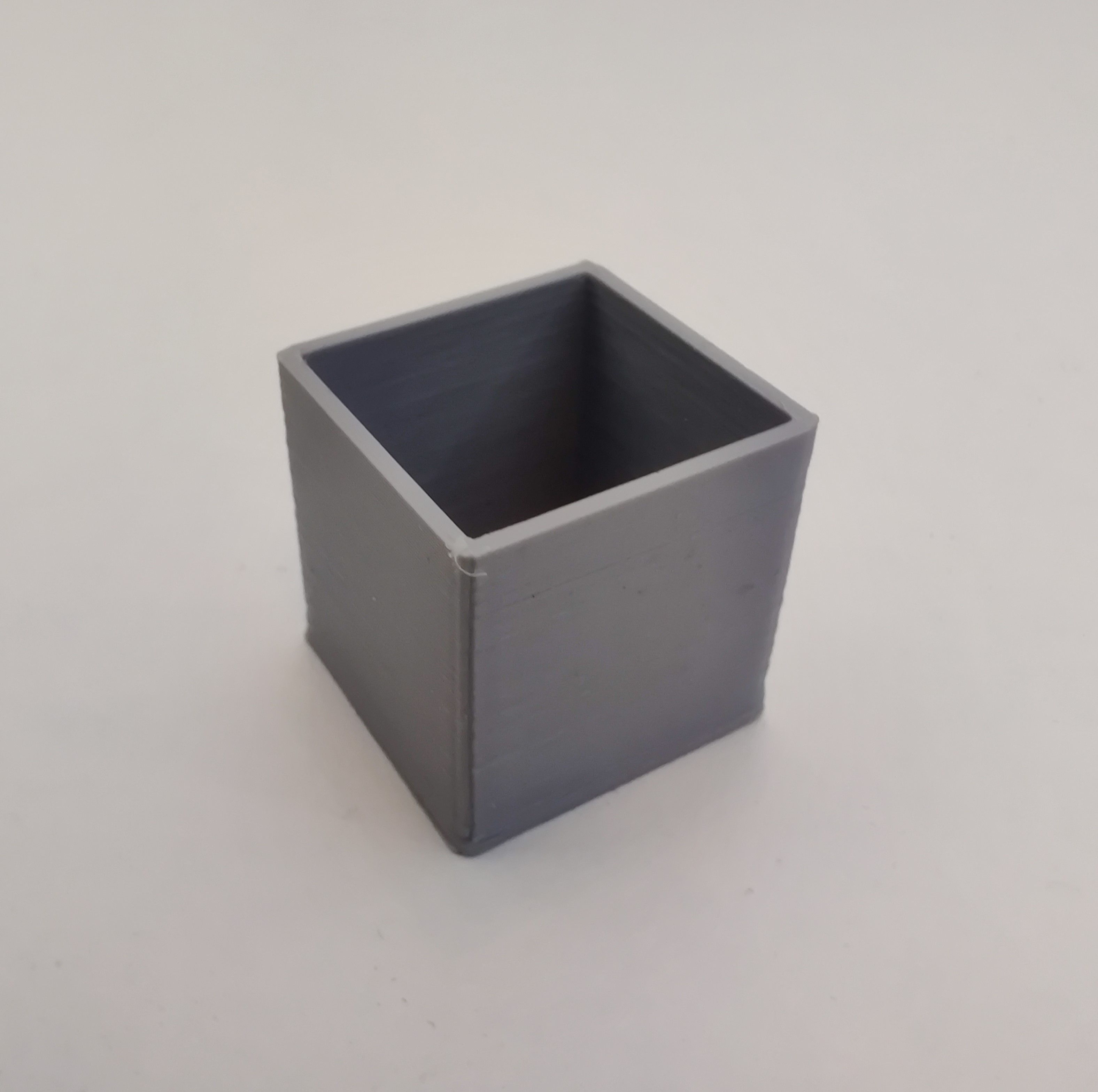 XYZ 20mm Wall Calibration Cube -> Less Filament