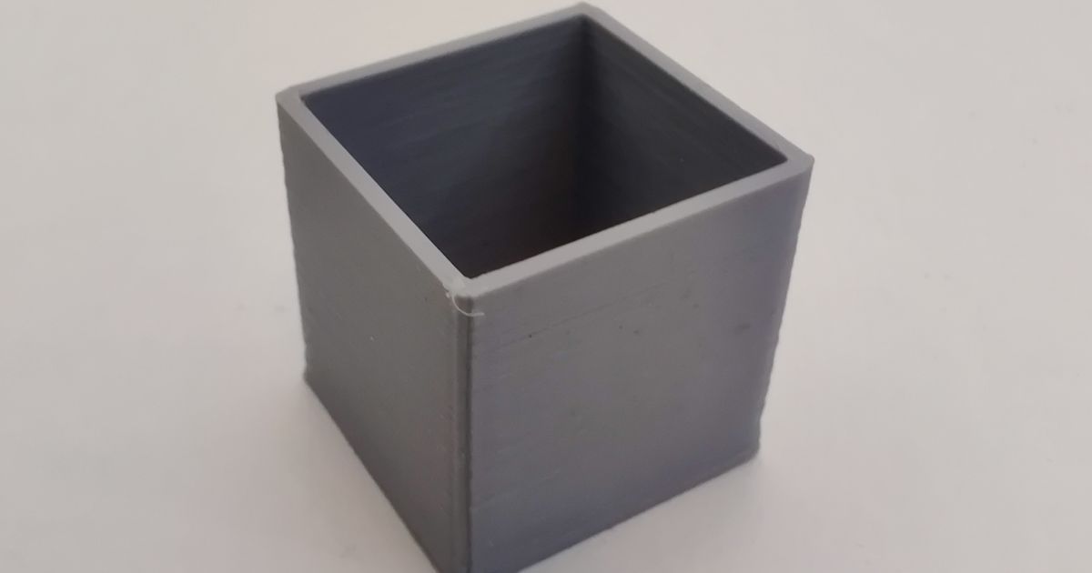 XYZ 20mm Wall Calibration Cube > Less Filament by J Hedel Download