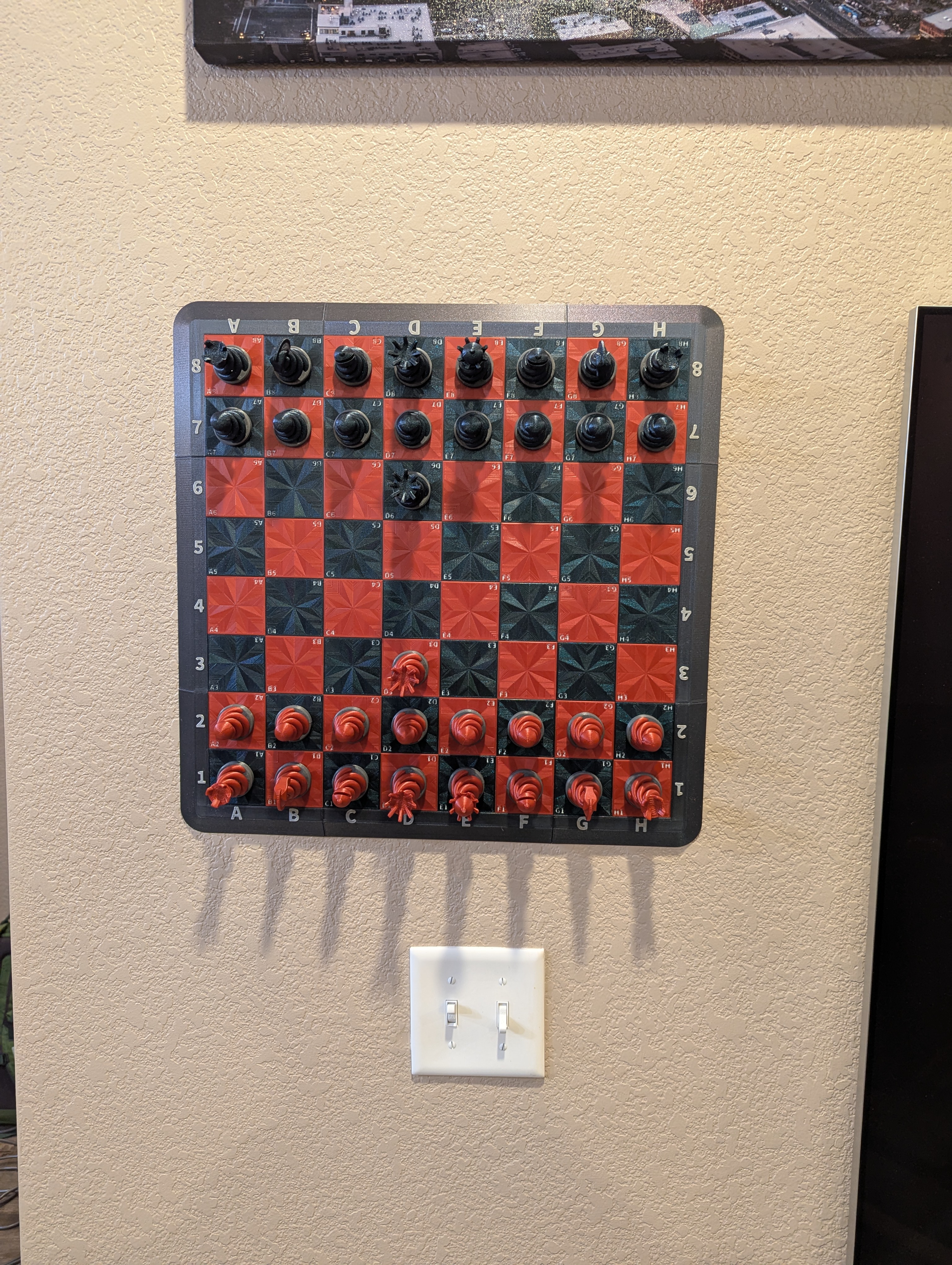 Chessboard, Base, and Spiral Chess Pieces - Modular Construction — miniatura 3