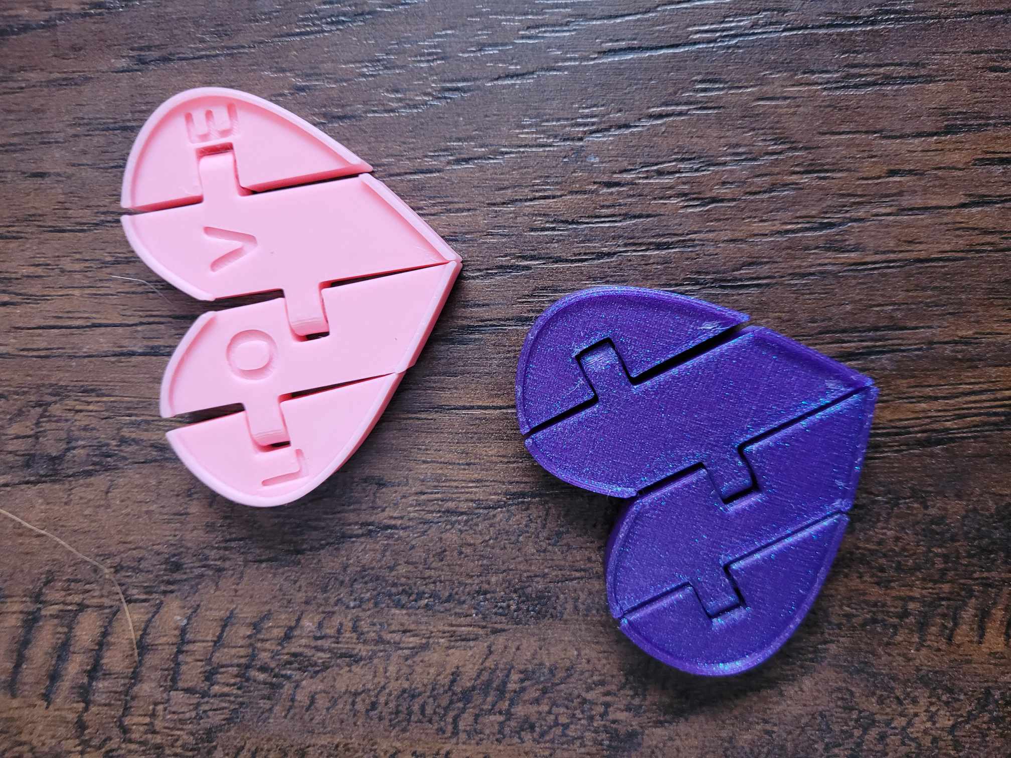 Flexi Heart with Embossed Love