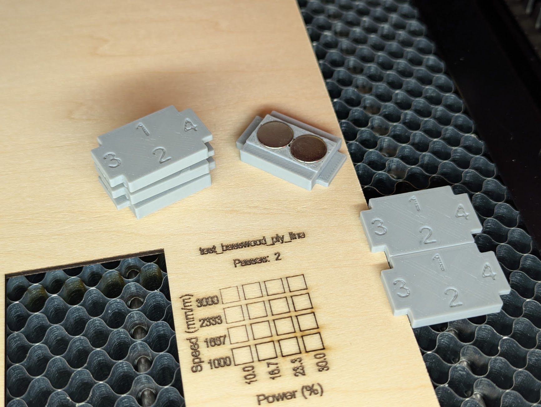 Metal Honeycomb Magnetic Holddown - 1-4mm with legends