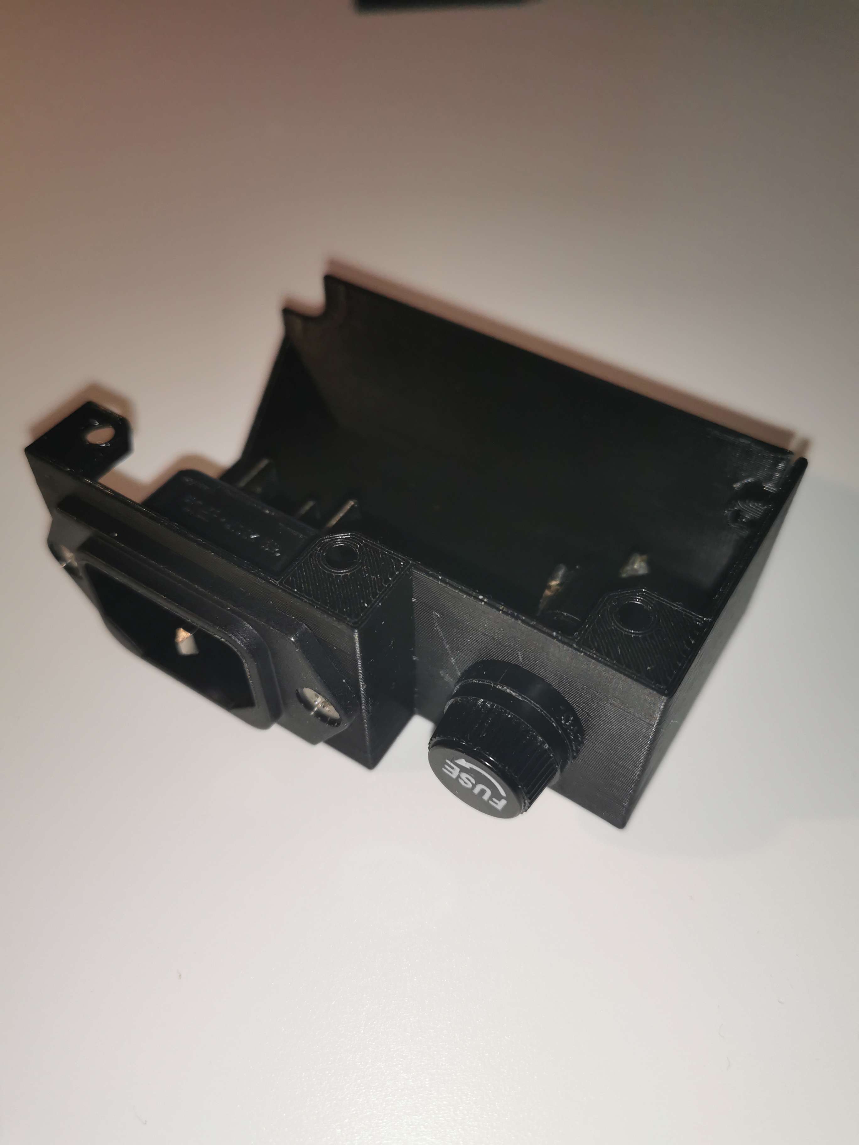 Printer enclosure power socket with fuse by LabDex | Download free STL ...