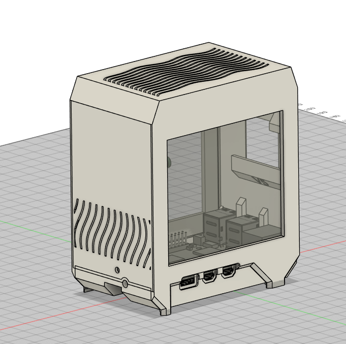 Miniatura 9 do modelo 3D Mini Tower Computer Case for the Raspberry Pi 5