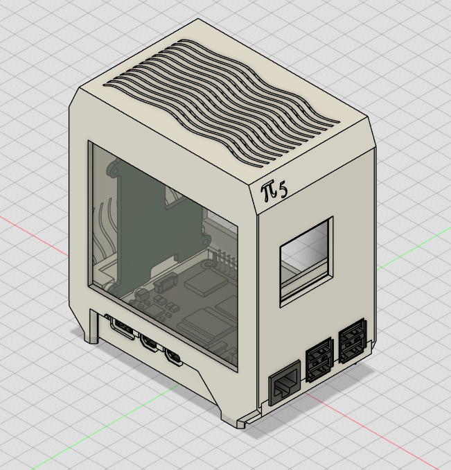 Miniatura 8 do modelo 3D Mini Tower Computer Case for the Raspberry Pi 5