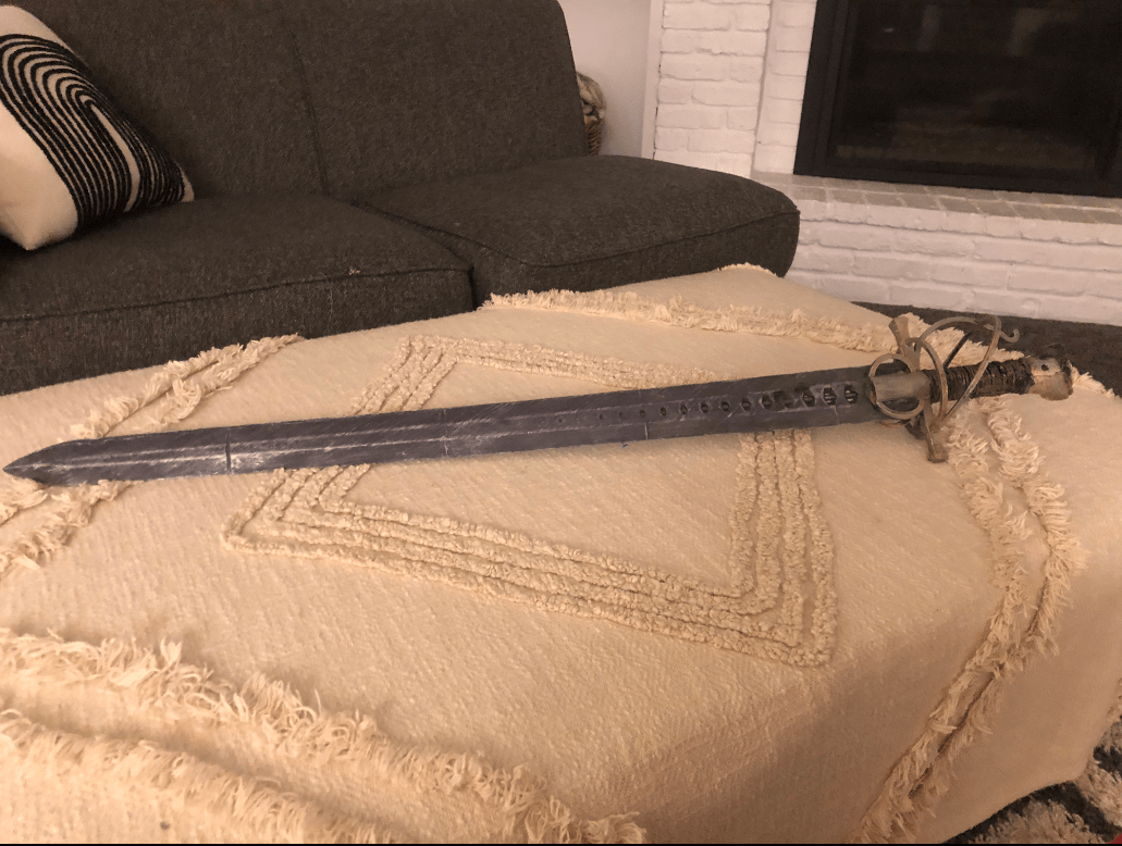 Rapier Sword STL (Cut Up)