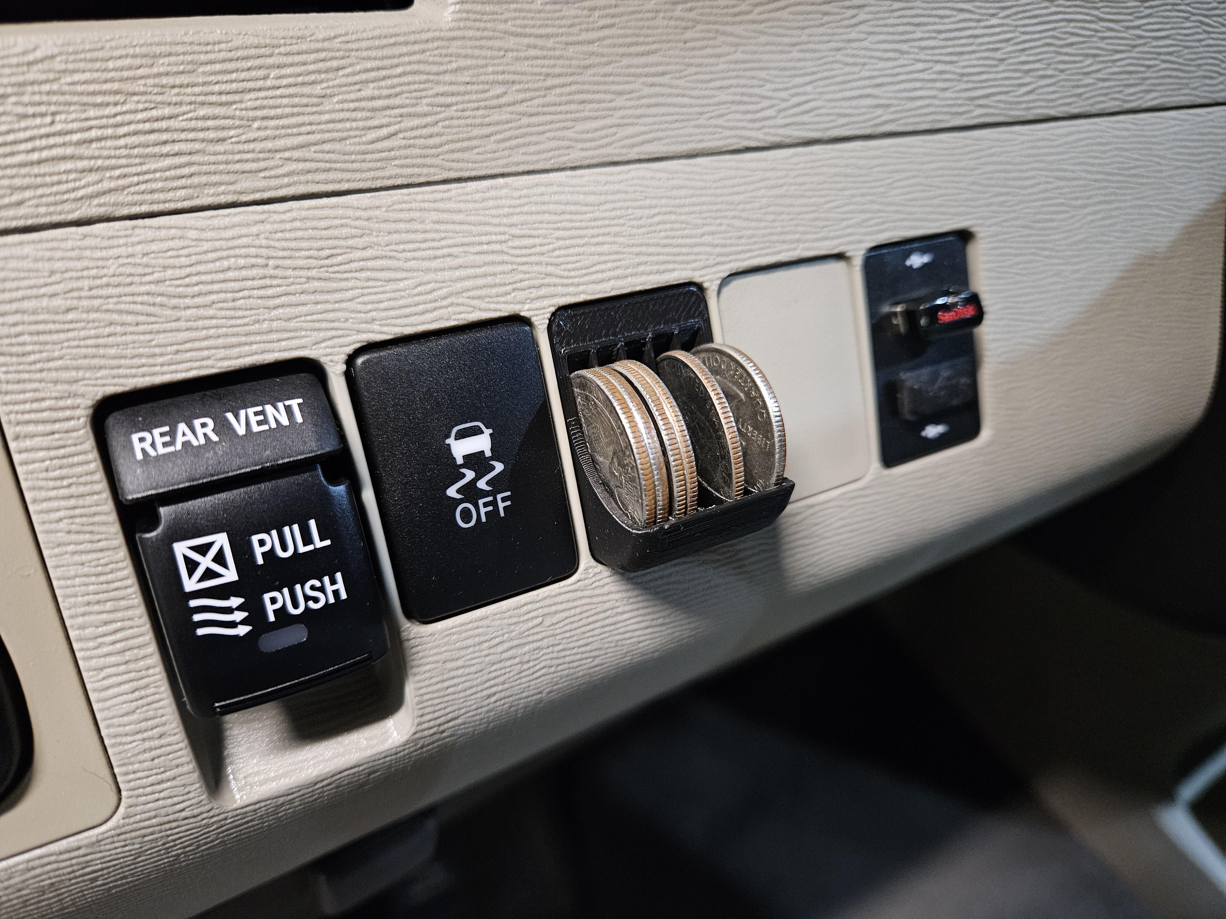Toyota coin holder