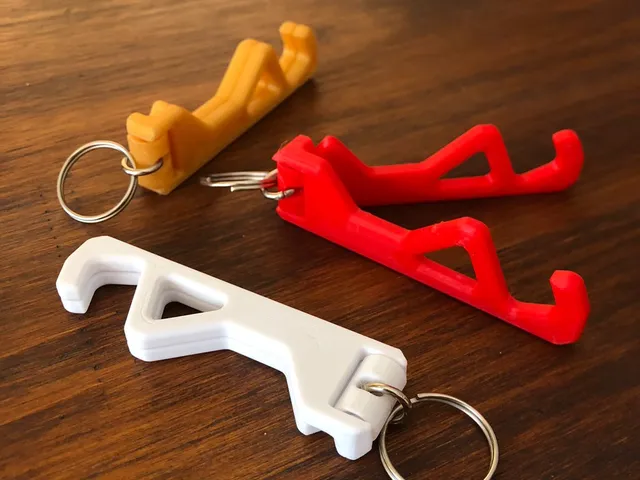 Phone Stand Keychain - Print in Place