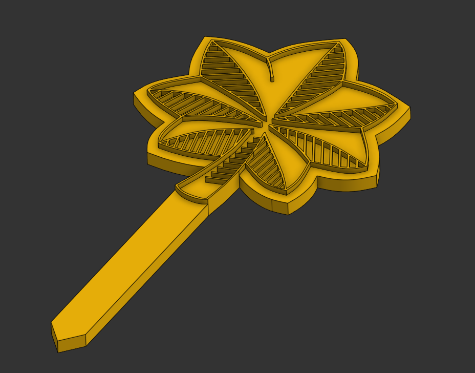 Major / Lieutenant Colonel Oak Leaf Cupcake Topper