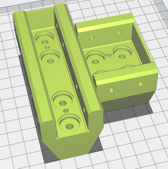 Alternate blind joint jig for Ender 3 NG extrusion drill guides 3D model thumbnail