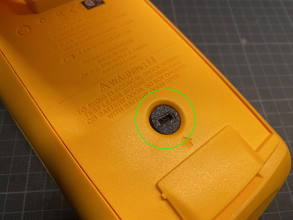 FLUKE Multimeter fastening/locking clip (Drehverschluss für FLUKE)