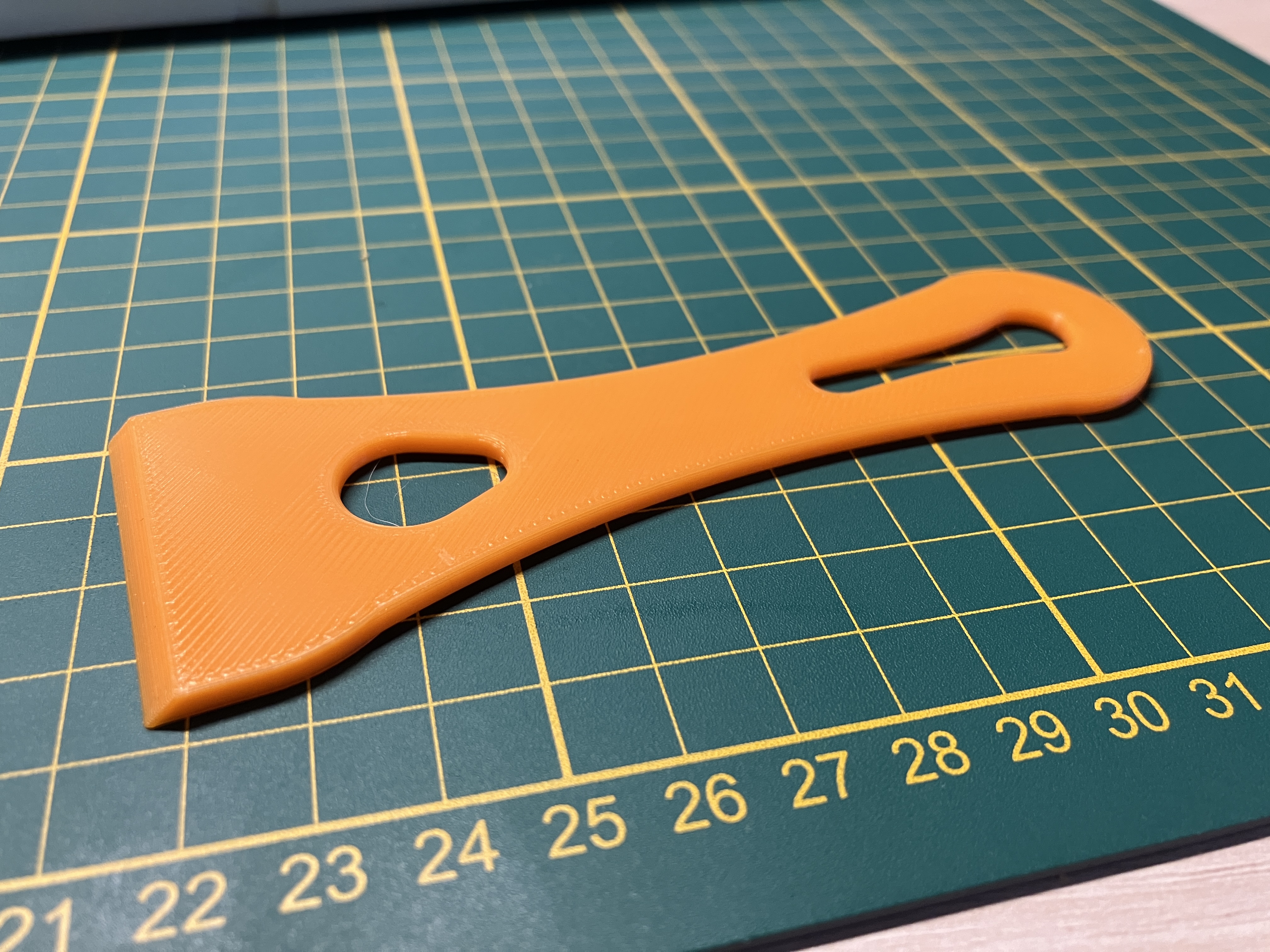 ski wax scraper