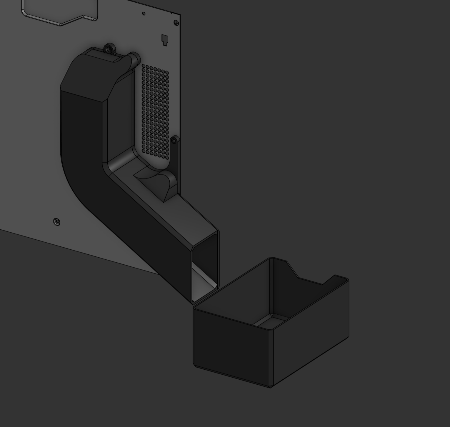 Magnetic Filament Purge Chute for Raised Bambu Lab X1/X1C/P1S/P1P