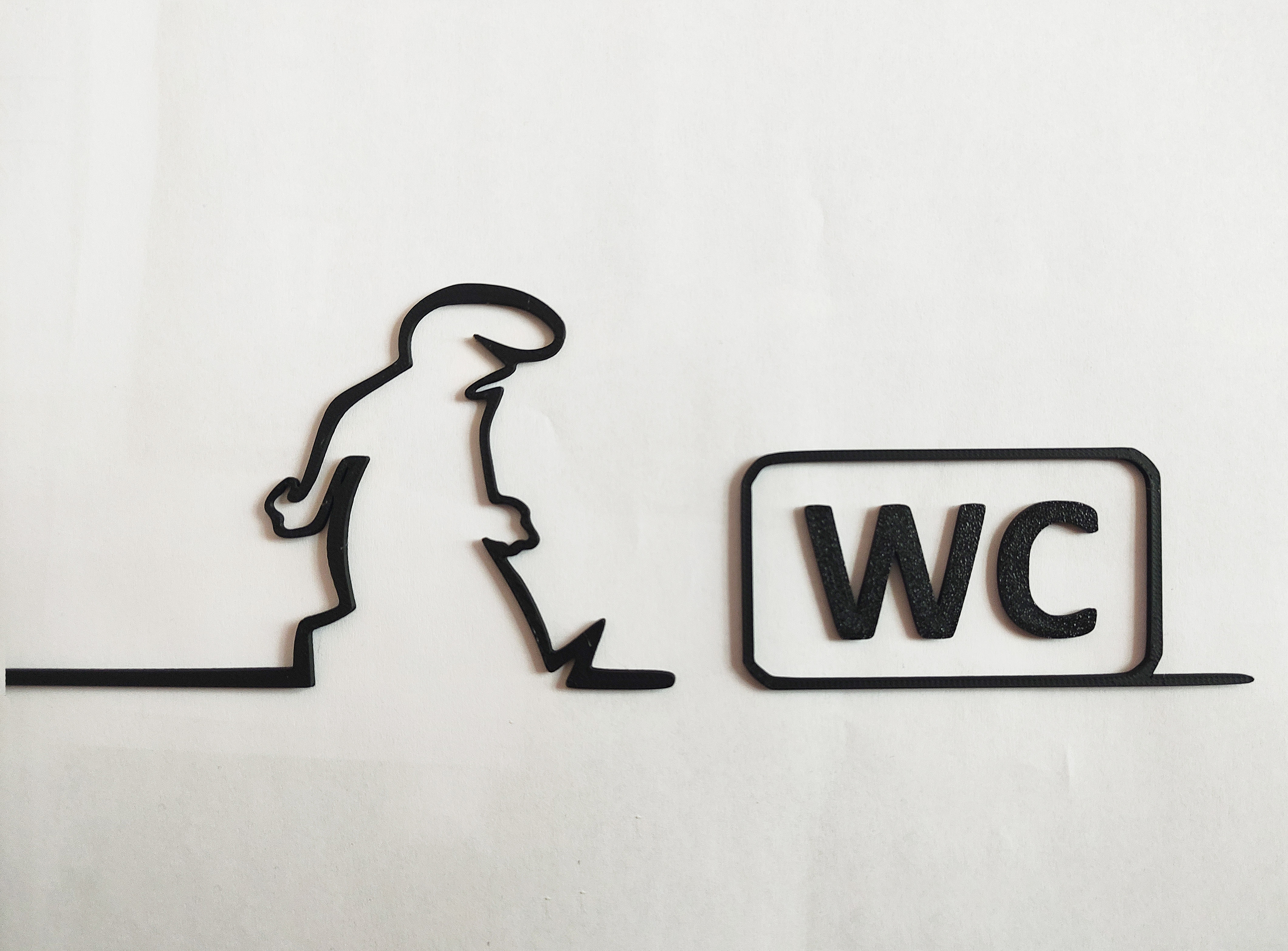 WC door hanger from the iconic cartoon "La Linea" Balum Balum.