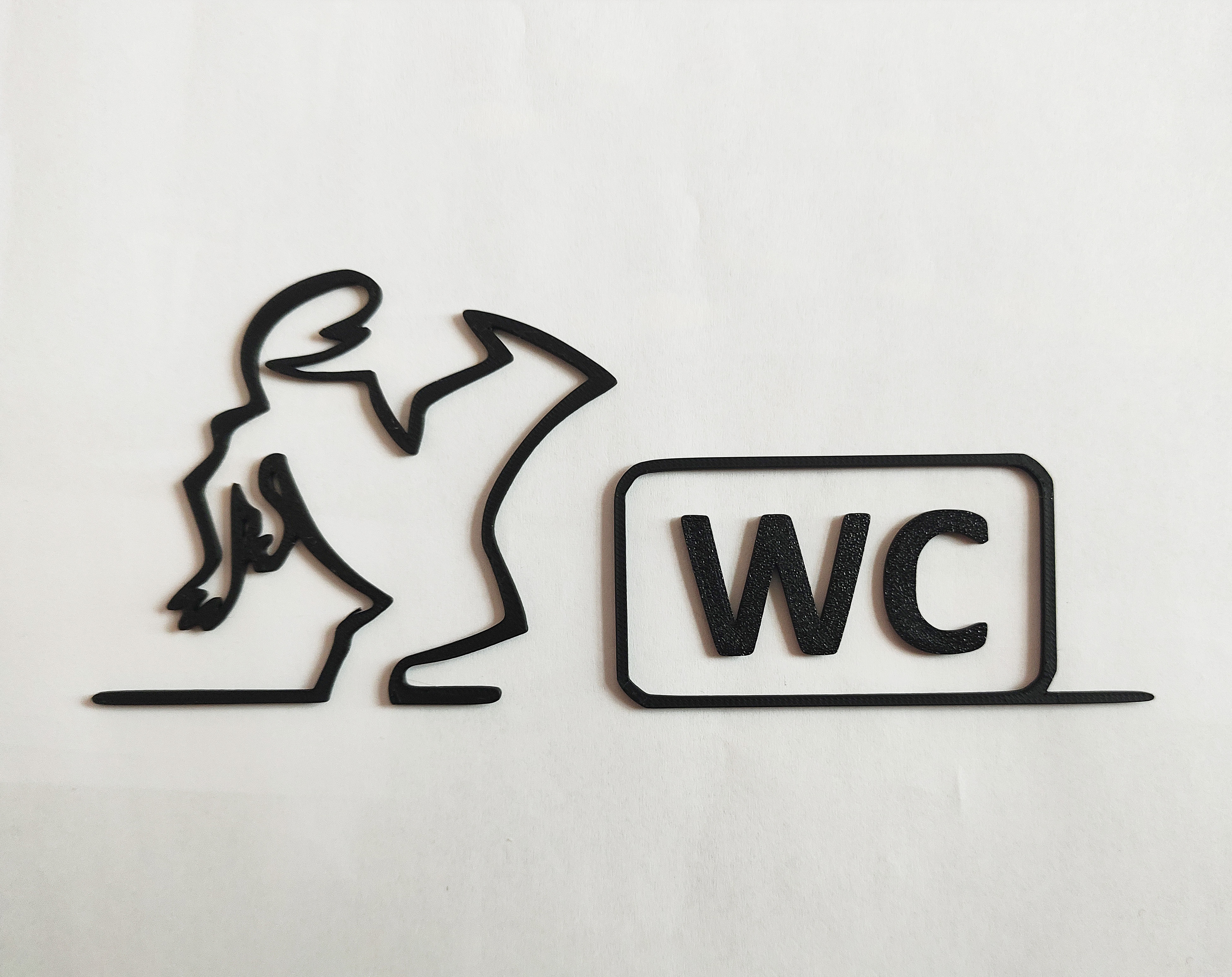 WC door hanger from the iconic cartoon "La Linea" Balum Balum.