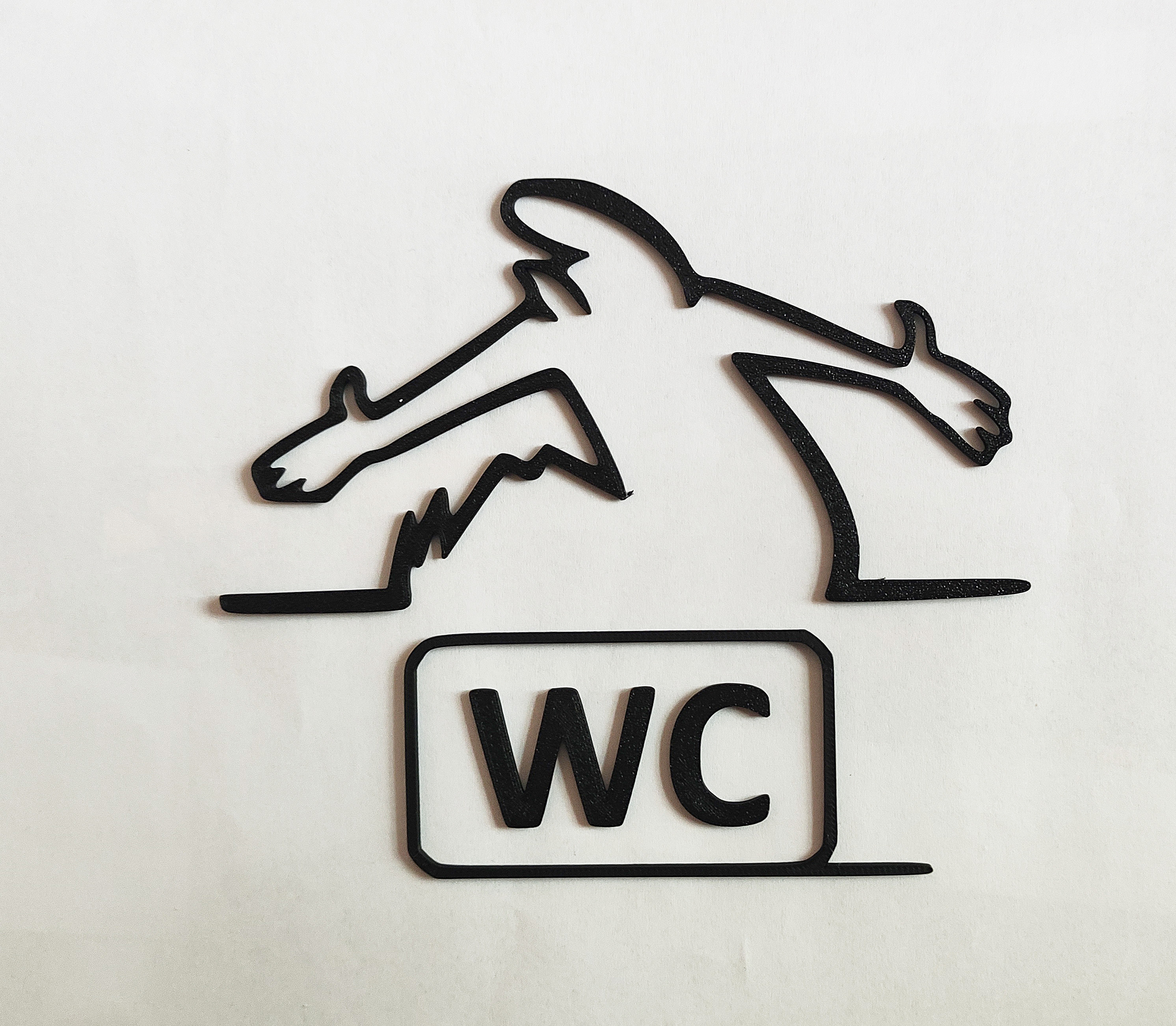 WC door hanger from the iconic cartoon "La Linea" Balum Balum.