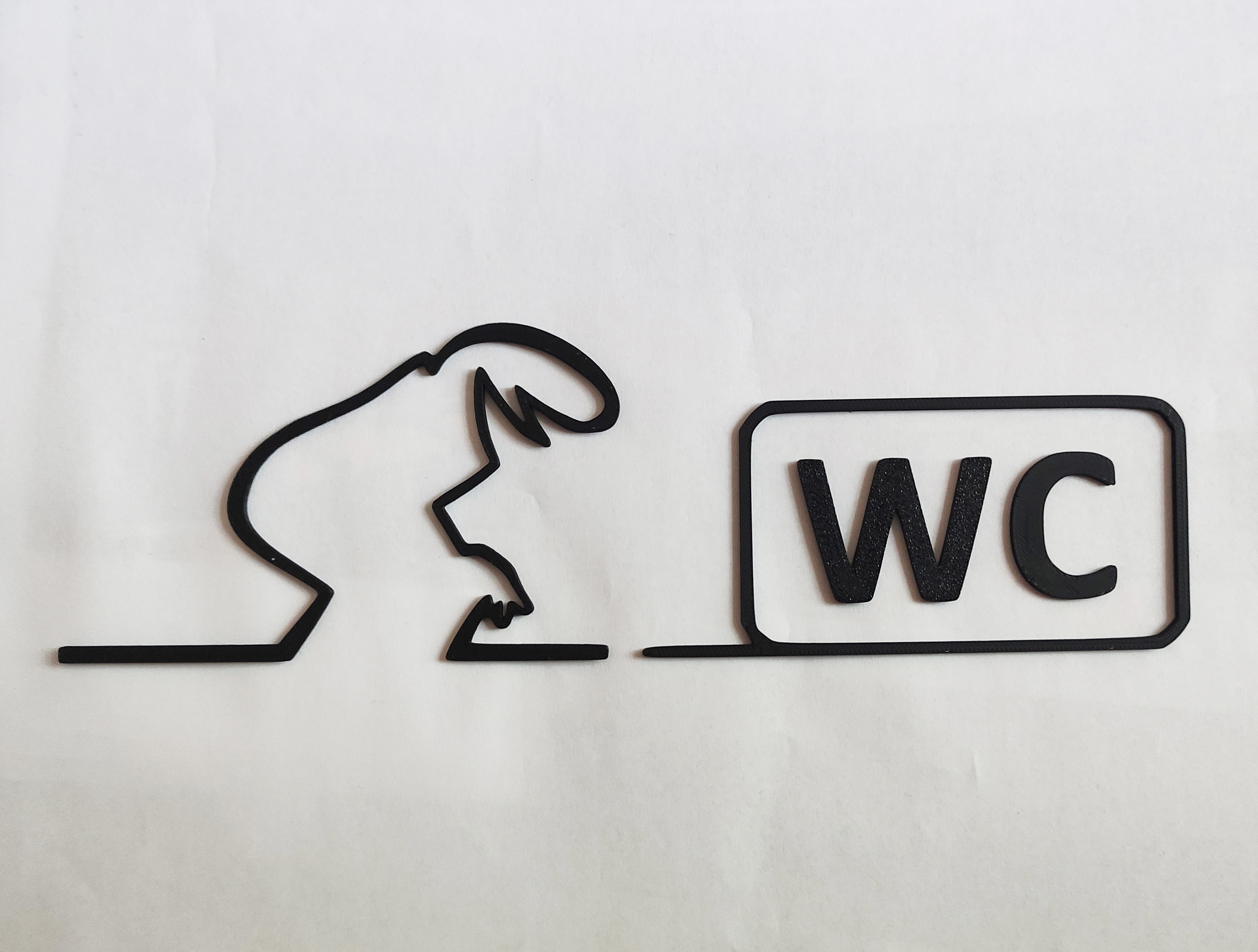 WC door hanger from the iconic cartoon "La Linea" Balum Balum.