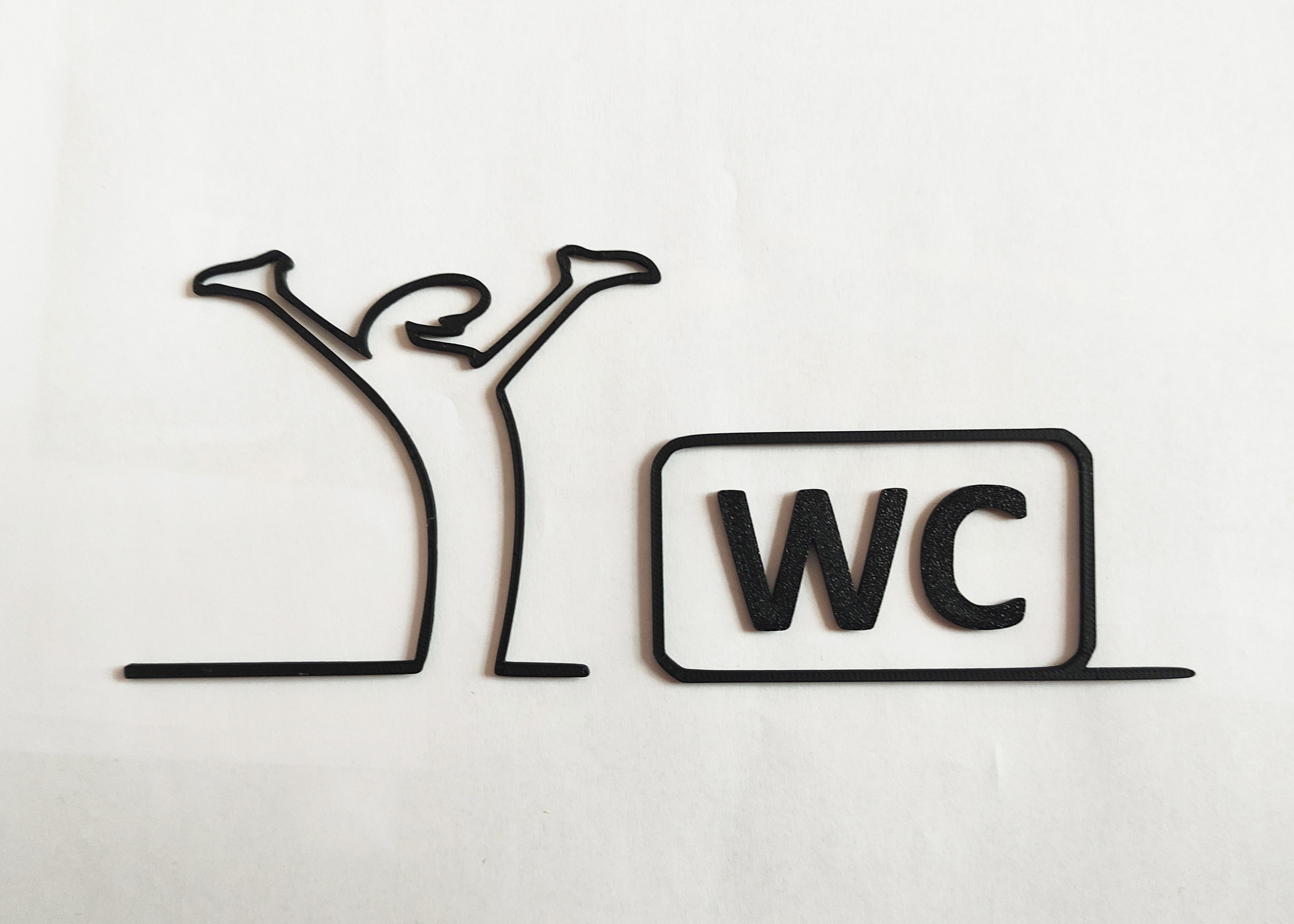 WC door hanger from the iconic cartoon "La Linea" Balum Balum.