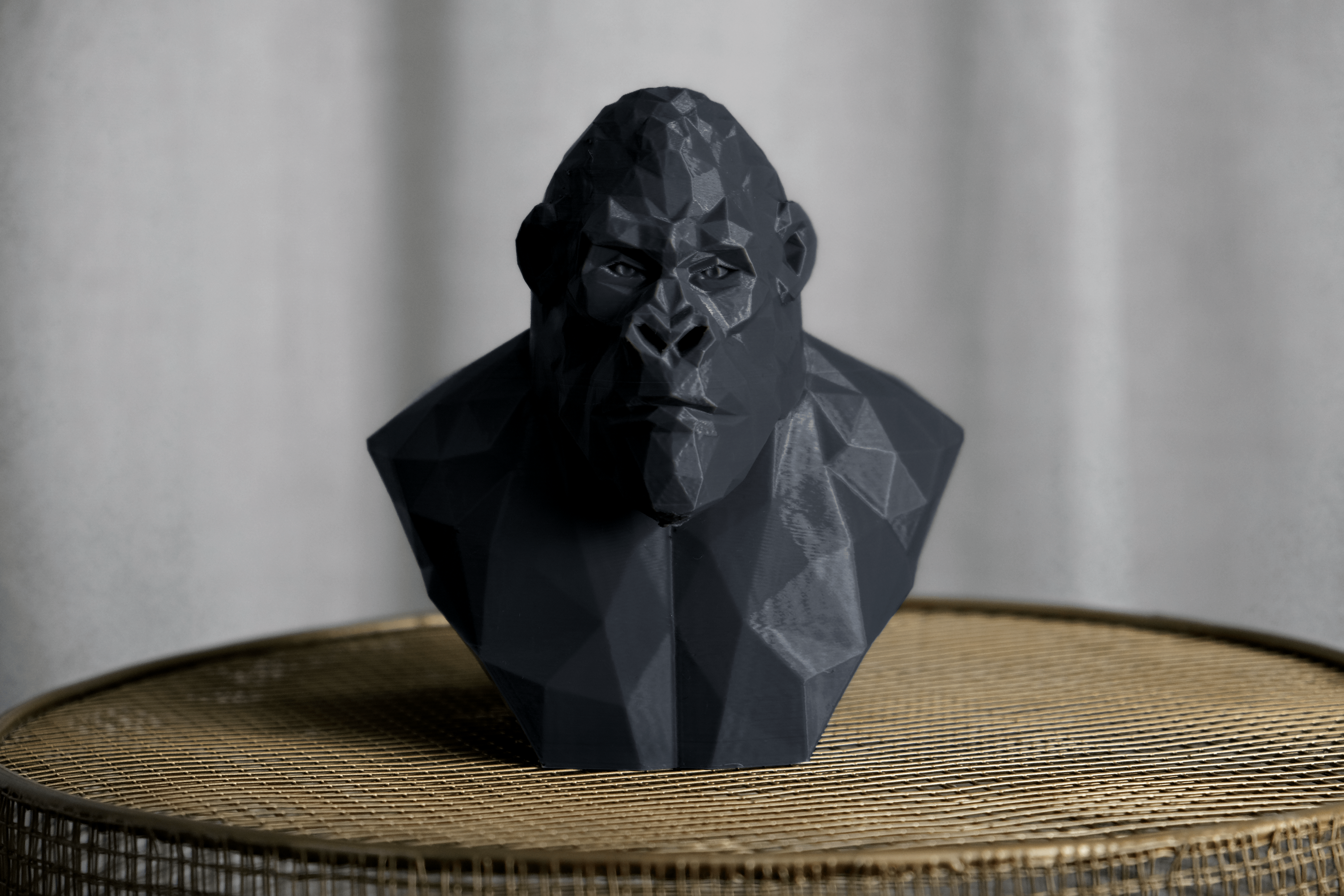 Geometric Gorilla Sculpture