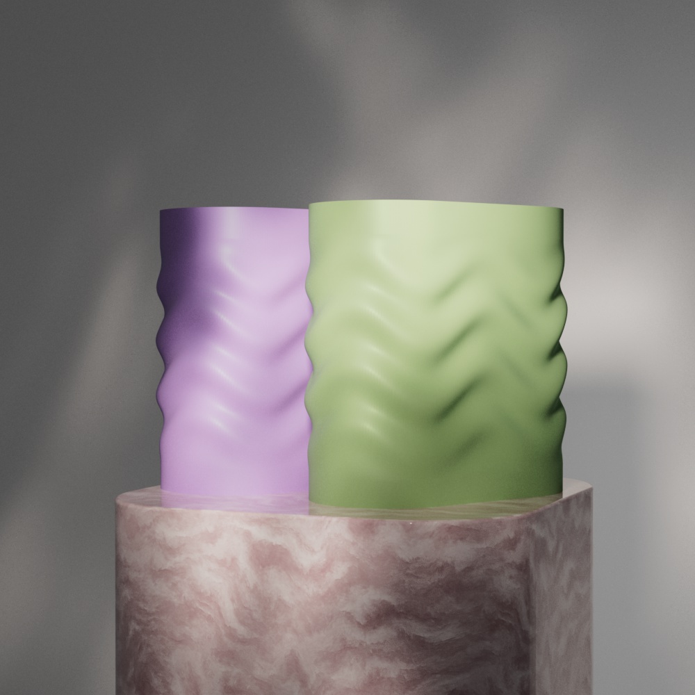 Beautiful organic shape vase