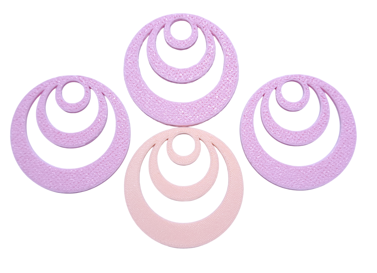 Miniatura 2 do modelo 3D Tripple round earring