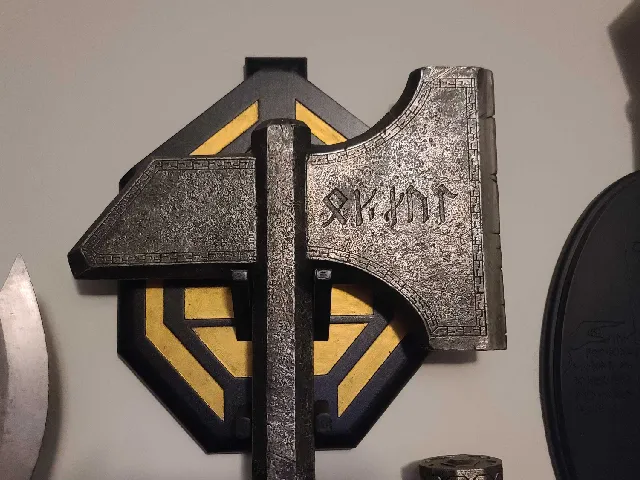 Weta Workshop Dwalin Axes Custom Wall Mount