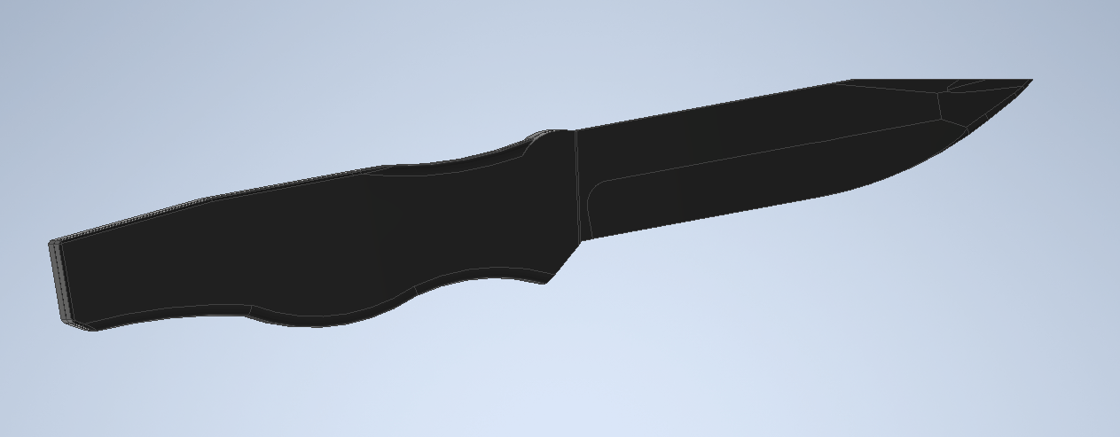 Knife (for airsoft, made of rubber)