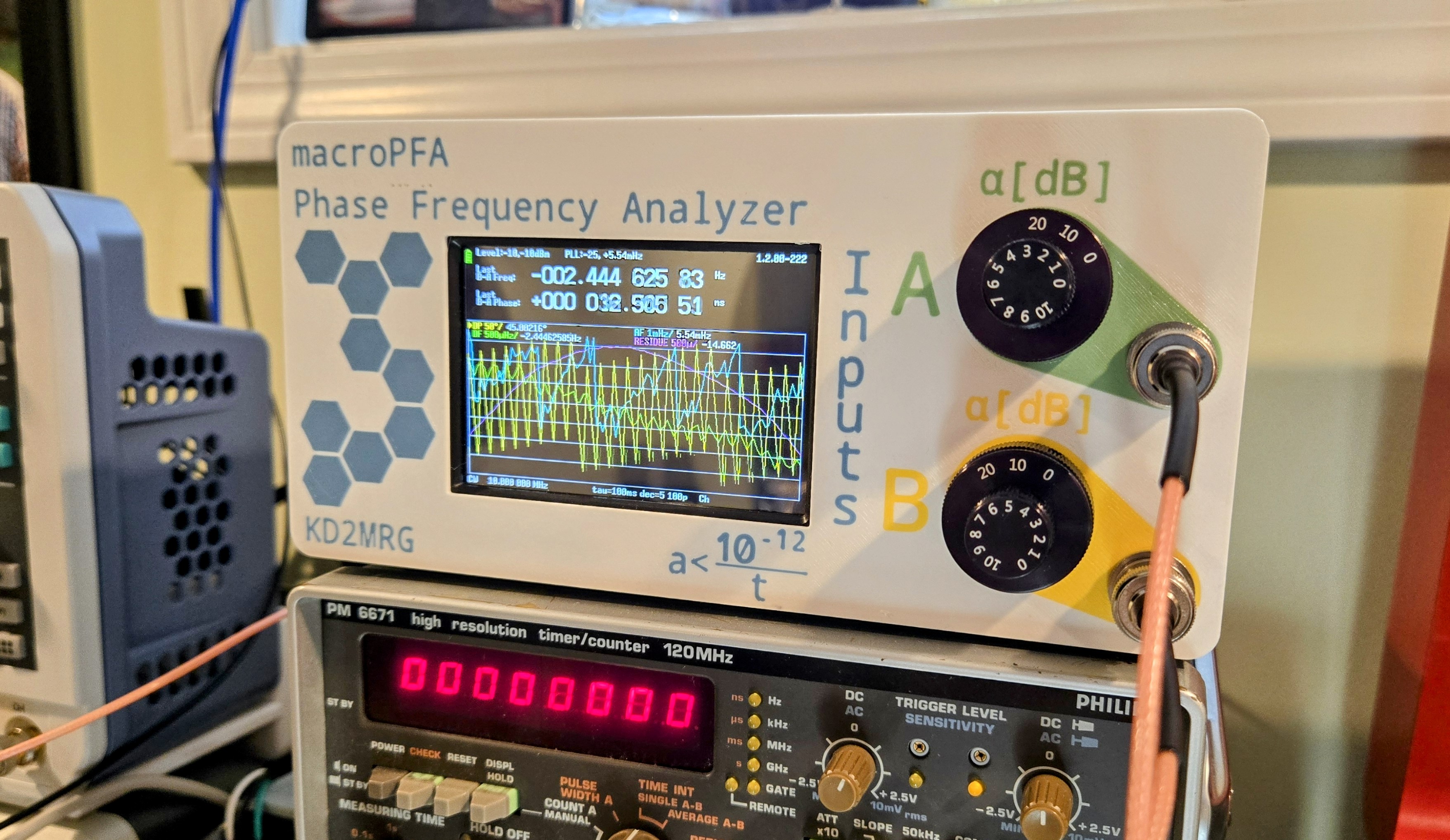 macroPFA (Benchtop Phase Frequency Analyzer based on the nanoVNA-H4 / tinyPFA)