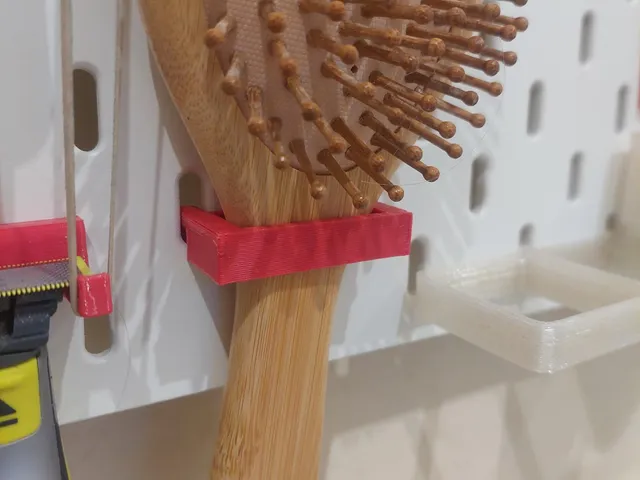 Ikea skadis hair brush holder