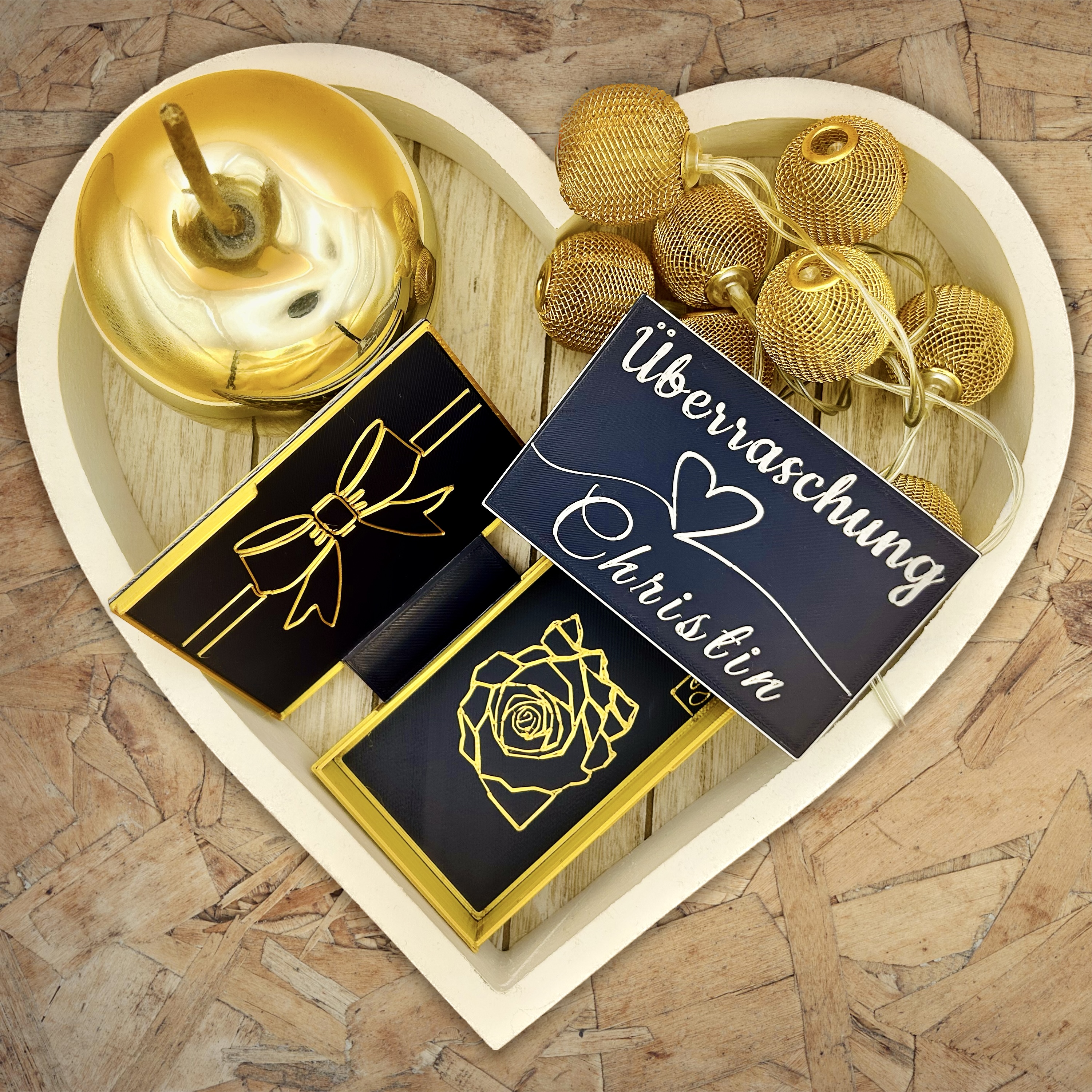 BOX PRESENT CUSTOMIZABLE FOLDABLE