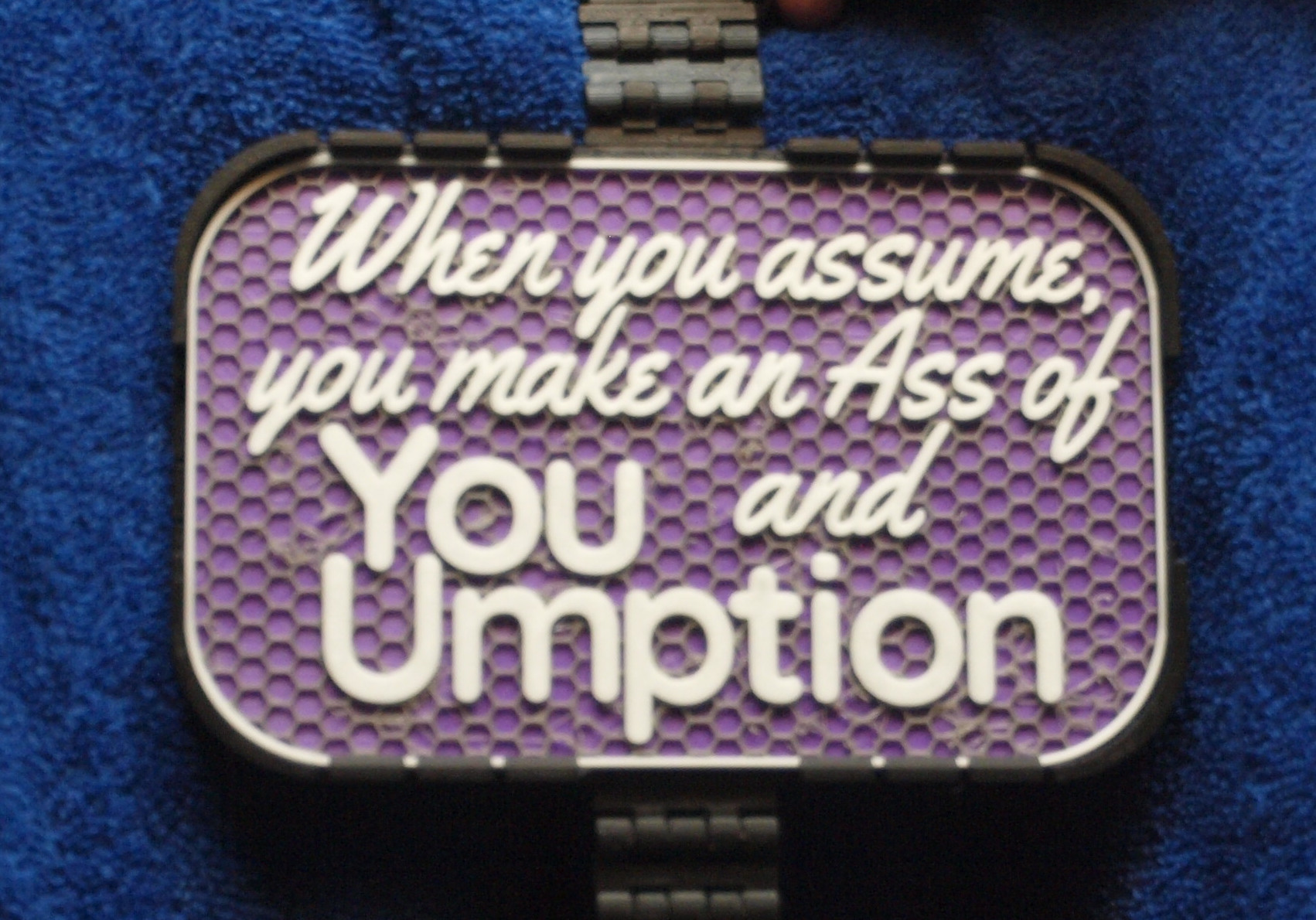 Assumptions sign