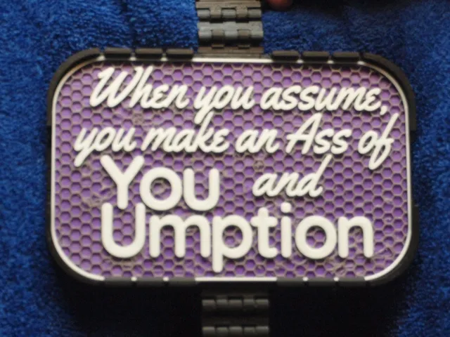 Assumptions sign