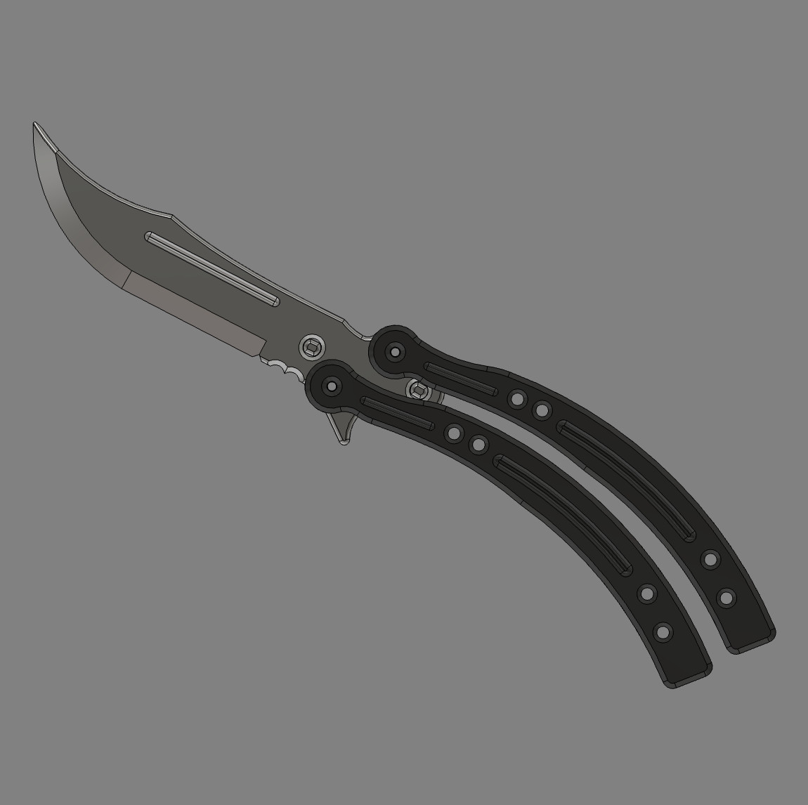 Butterfly Knife - CSGO (Oversized for display)