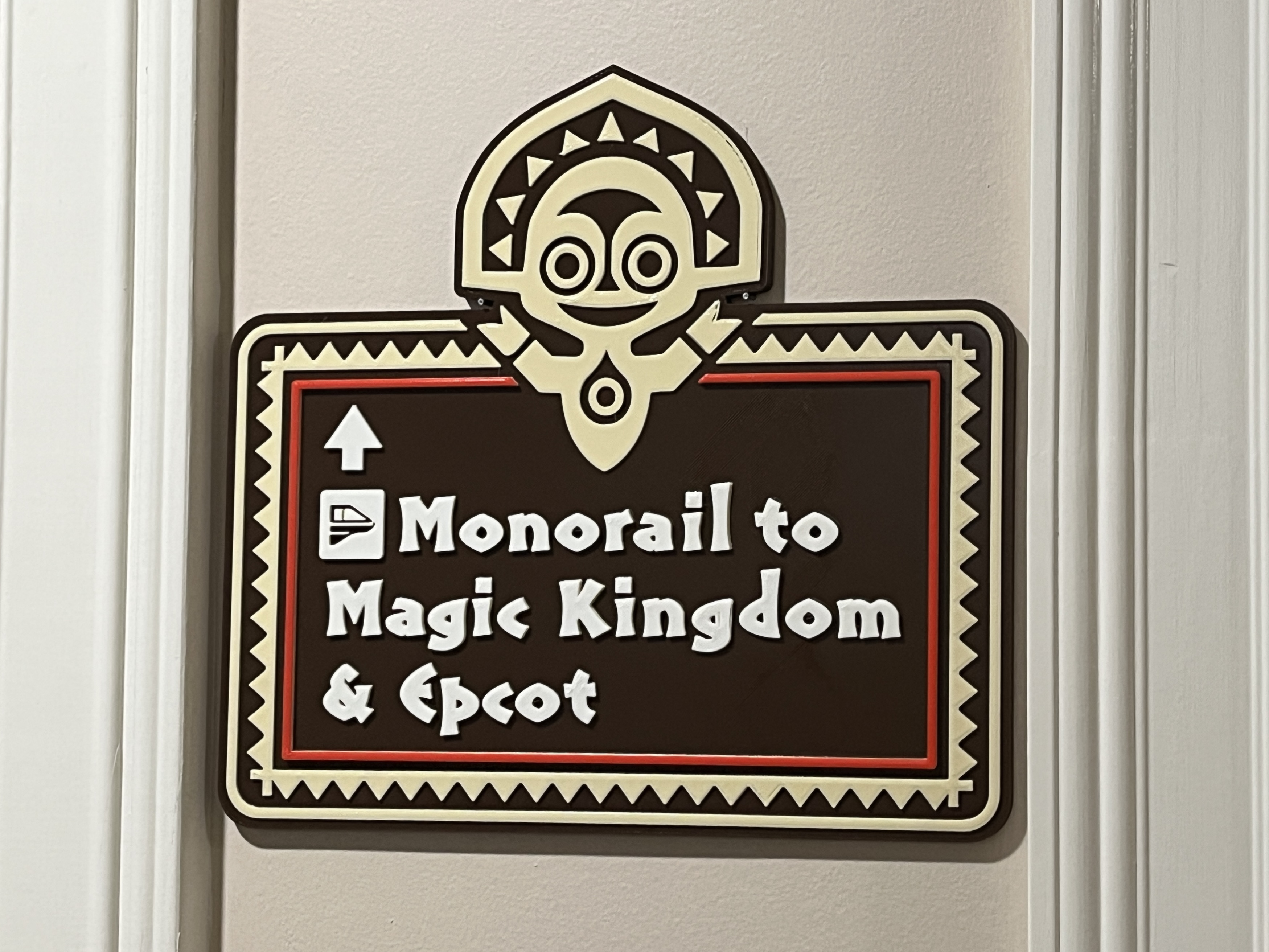 Disney's Polynesian Resort Monorail Sign