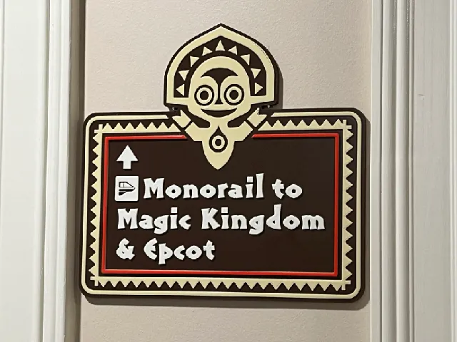 Disney's Polynesian Resort Monorail Sign