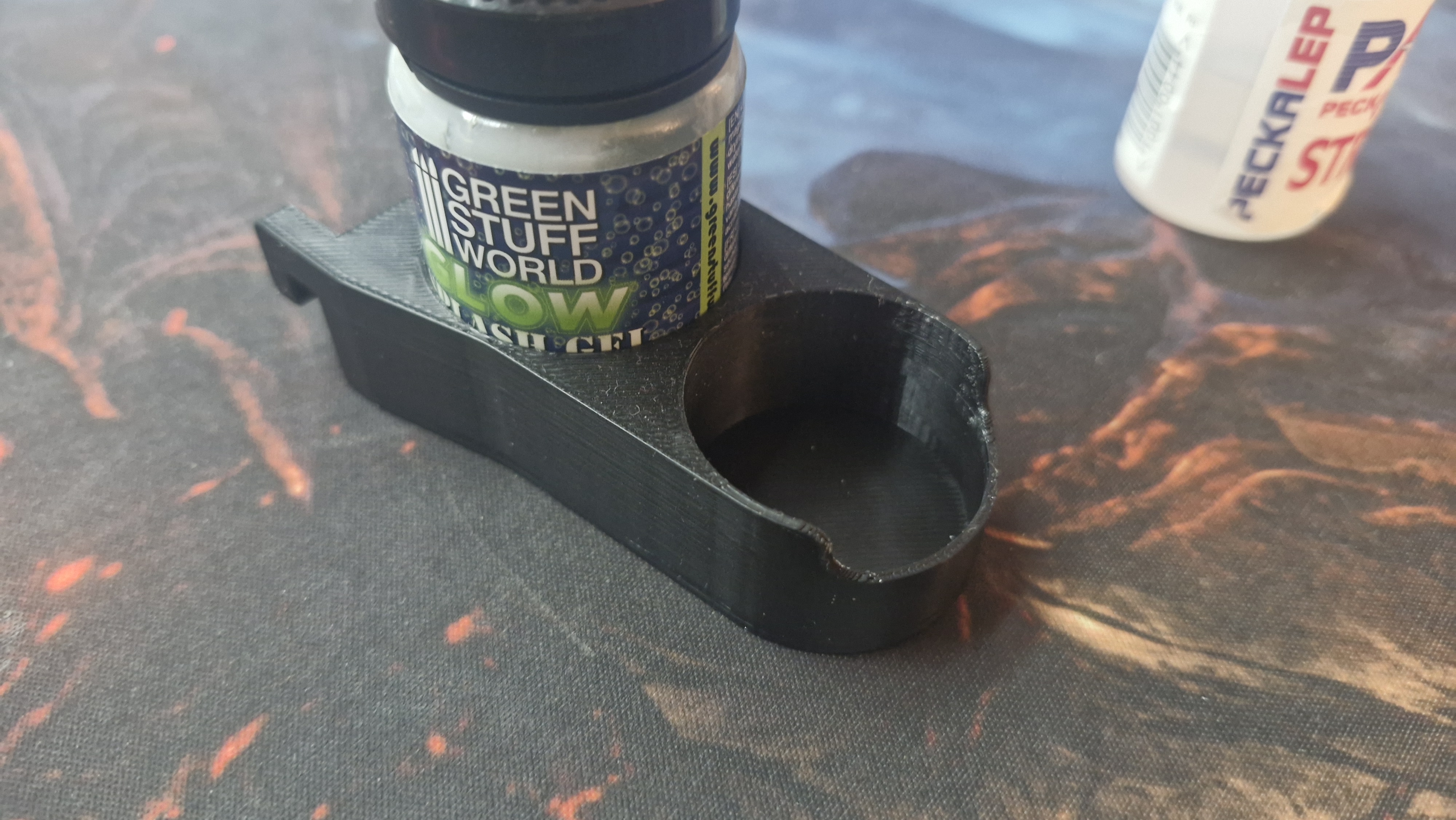 Ikea Skadis holder for Glue and Army painter glow hel