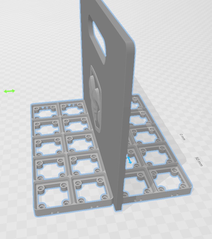 Rambox gridfinity divider 3D model thumbnail