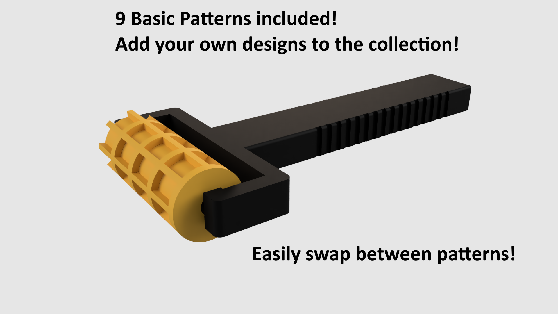 Clay Roller with Swappable Patterns
