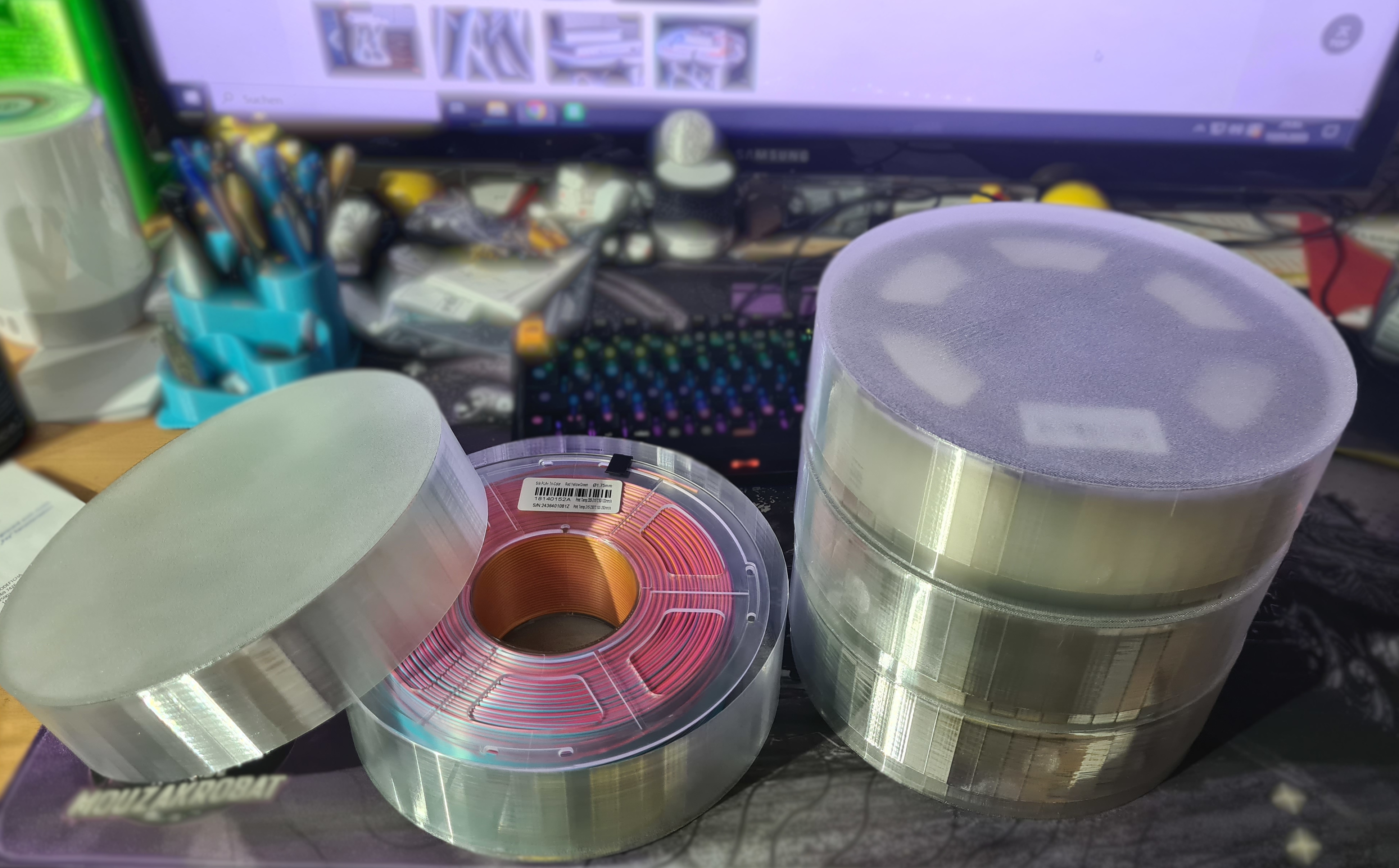 Filament Spool Dustcover for Filament Racks