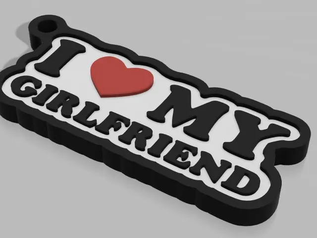 Keychain I love My GirlFriend Valentine