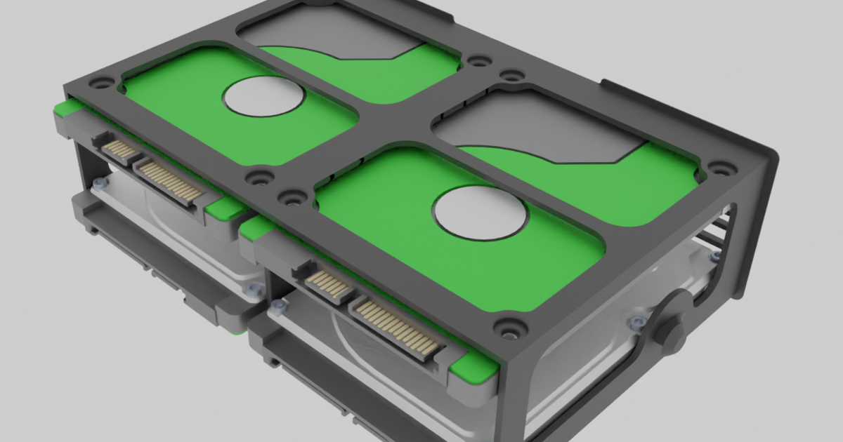 STL file Dell XPS SDD HDD cap cover 🧢・3D printable model to