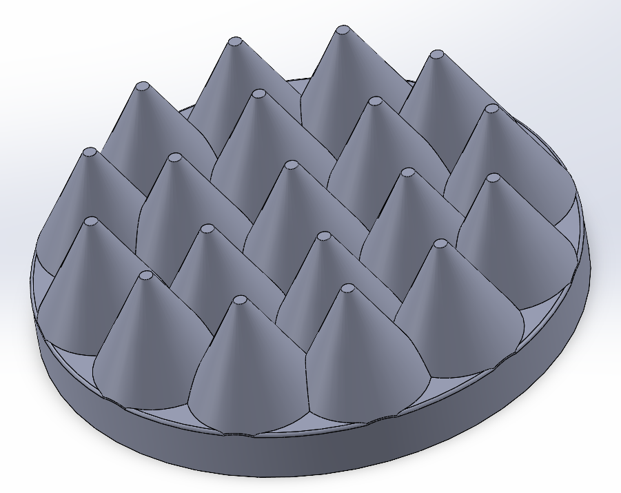 Low profile carpet spike