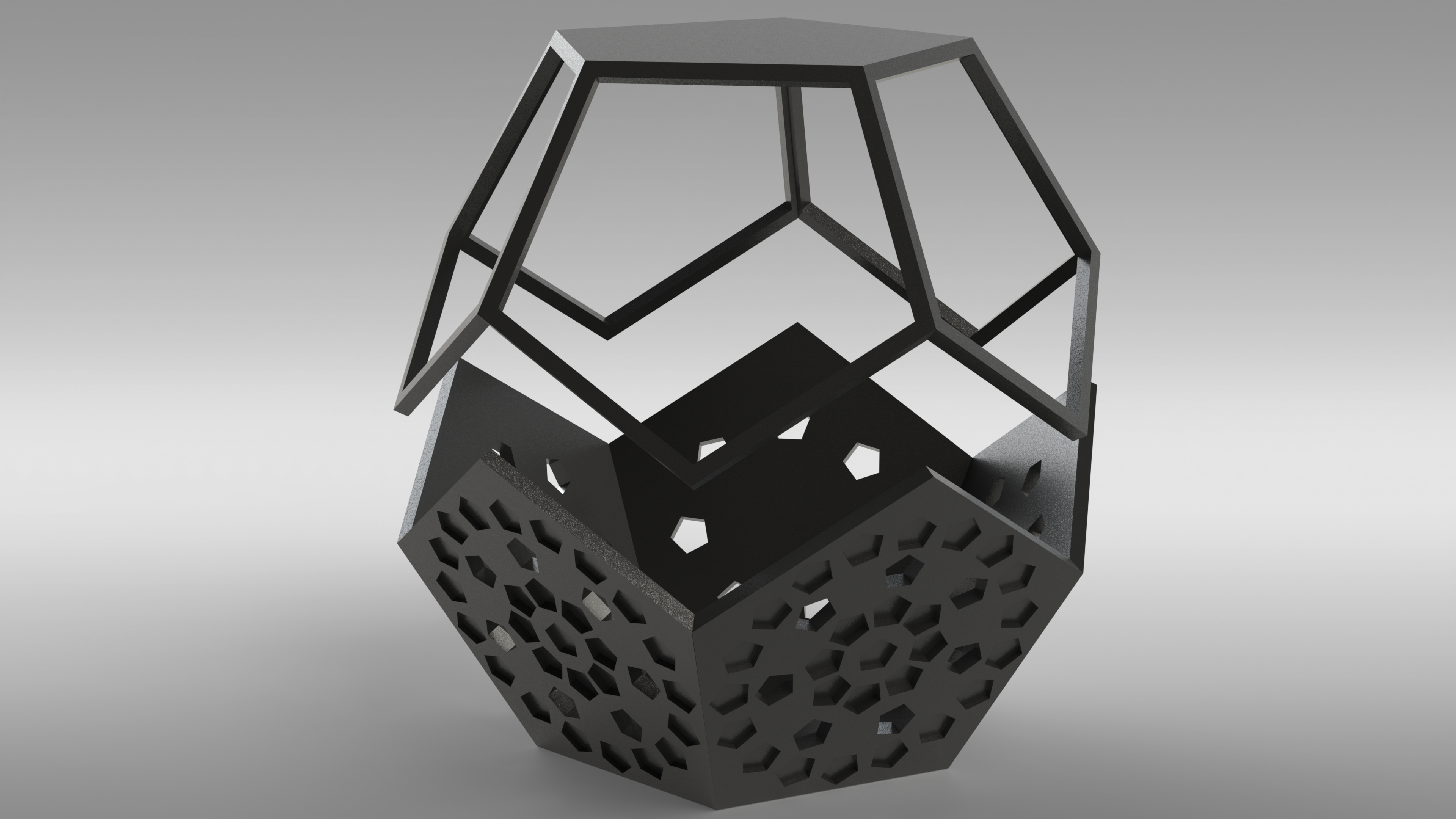Dodecagon paperclip holder