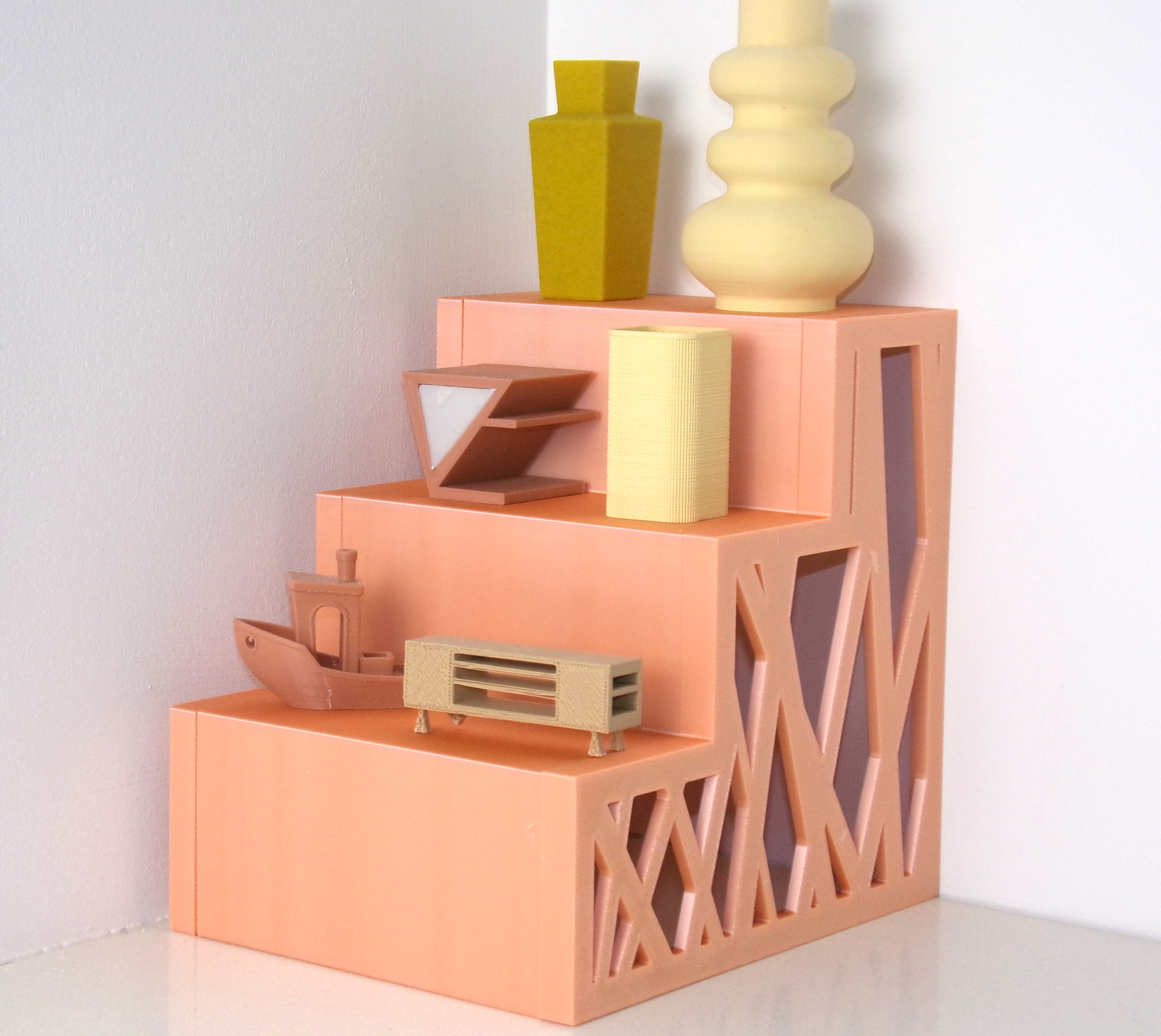Sloped Lines Display Shelf