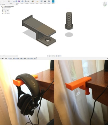 Easy Headphone Hanger