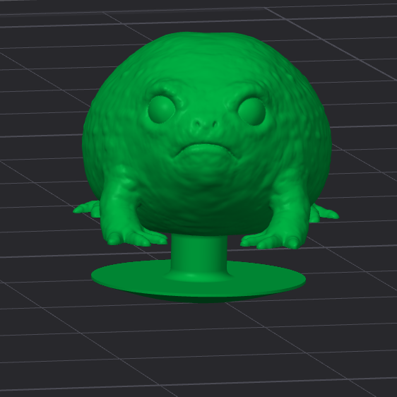 rain frog croc charm 3D model thumbnail