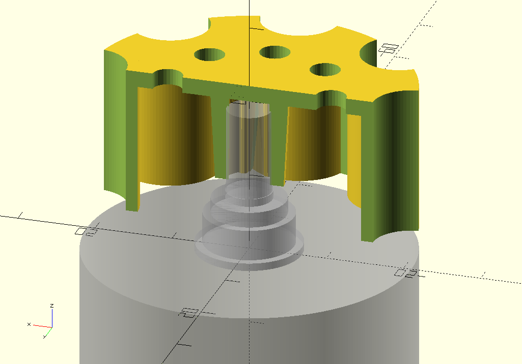 Miniatura 4 do modelo 3D Rotary Lamp Switch Knobs