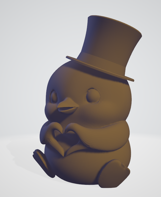 pingouin d'amour avec chapeau de soirée - penguin with hat