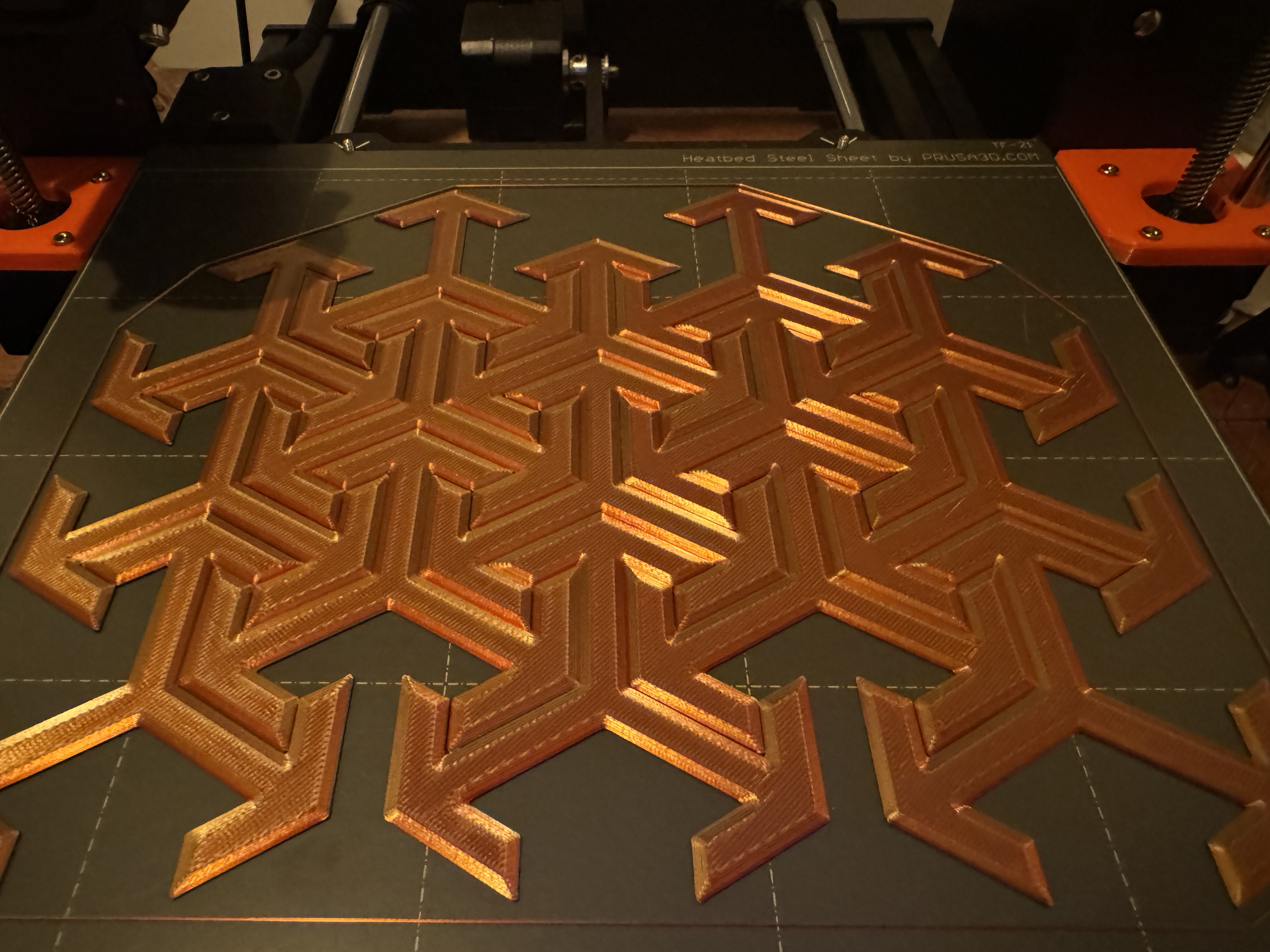 isometric cube mosaic interlocking tiles - block of 18